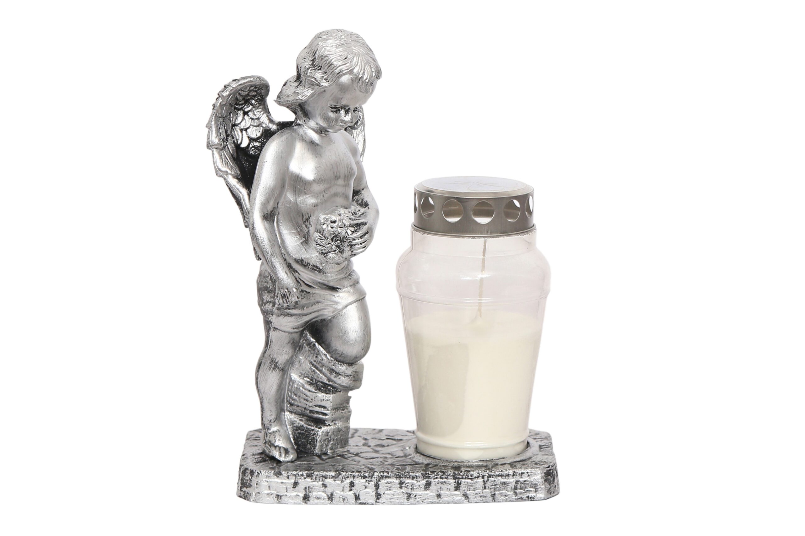 STATUA ANĐEO METALIK FENJER LAMPION