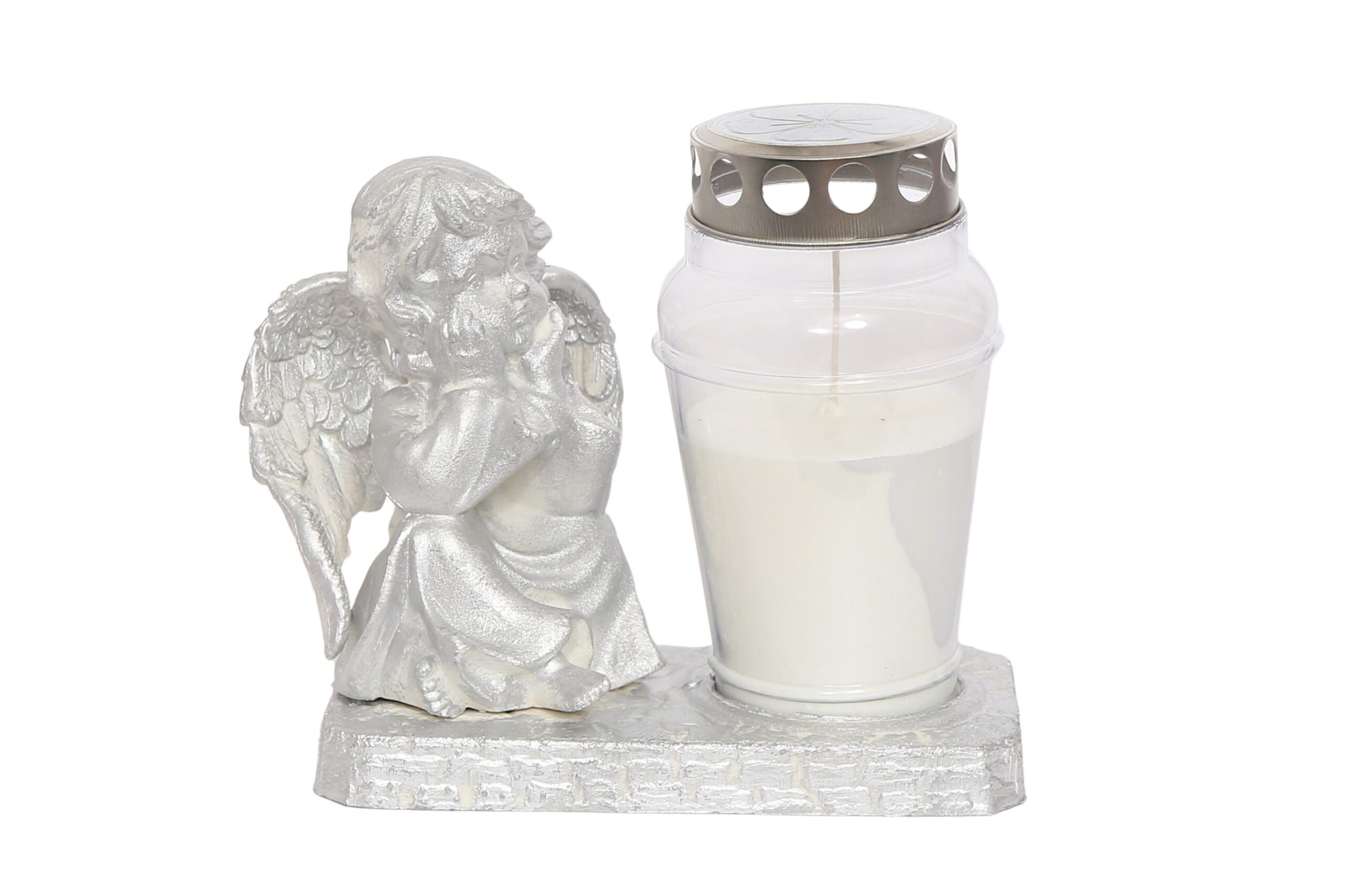 STATUA ANĐEO SJEDEĆI METALIK FENJER LAMP