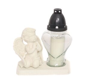 STATUA ANĐEO MOL.BIJELI SRCE STAK.U105