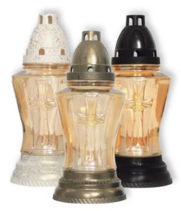 PAXLAURA STAKLENI VIT MET OKR CRIS LAMP.