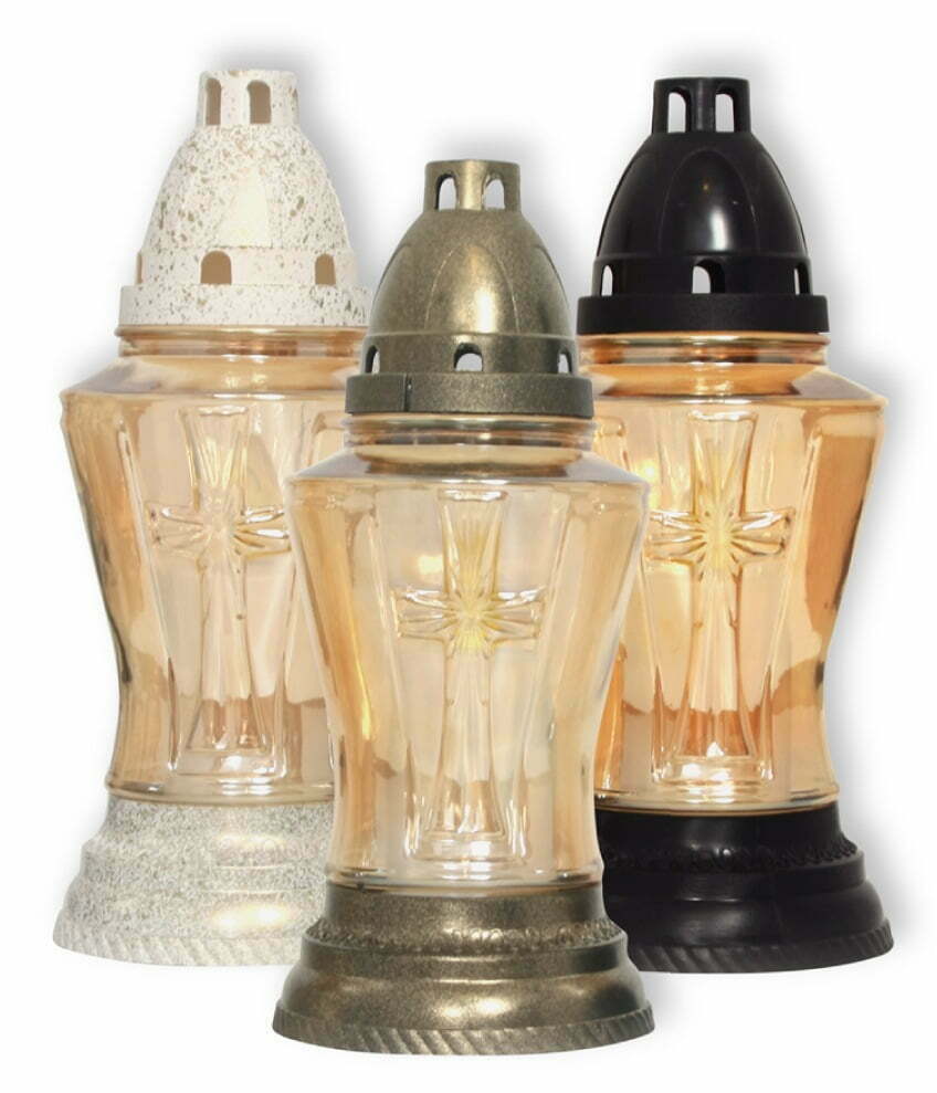 PAXLAURA STAKLENI VIT MET OKR CRIS LAMP.