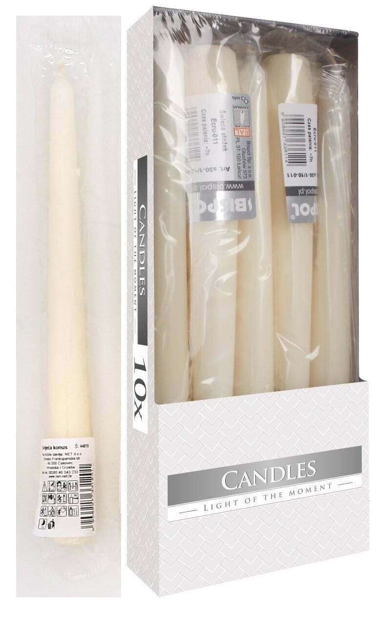 SVIJEĆA KONUS 245-10PCK BEŽ