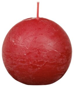 SVIJEĆA KUGLA DELICATE CRVENA 76MM BIS