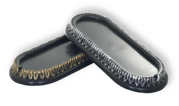 DECO NOSAČ LAMPIONA OVAL CRNI