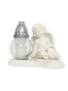 STATUA ANĐEO KNJIGA BIJELI  STAKLENI620S