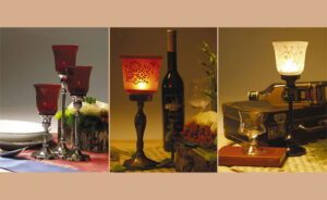 Candelholders / glass